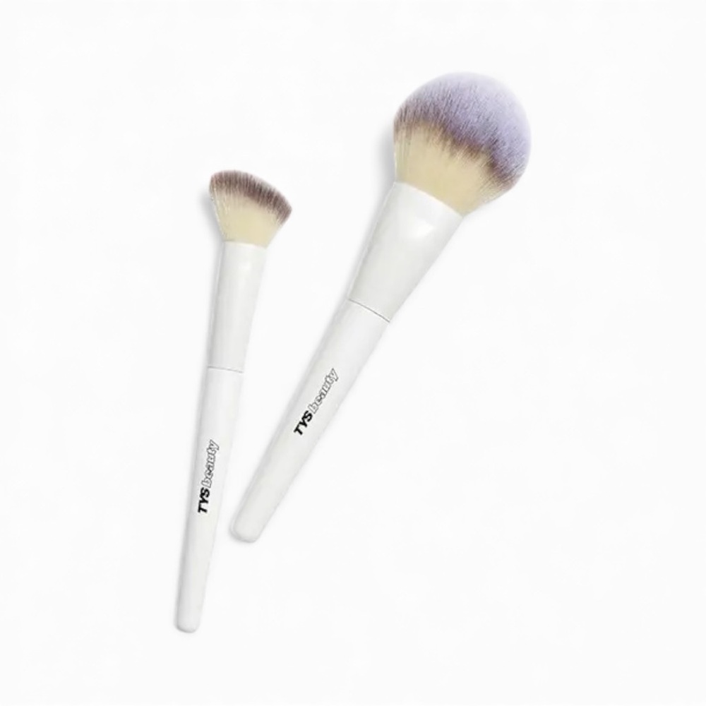 NEW TYS Beauty Professional Powder and Blush Brush Set